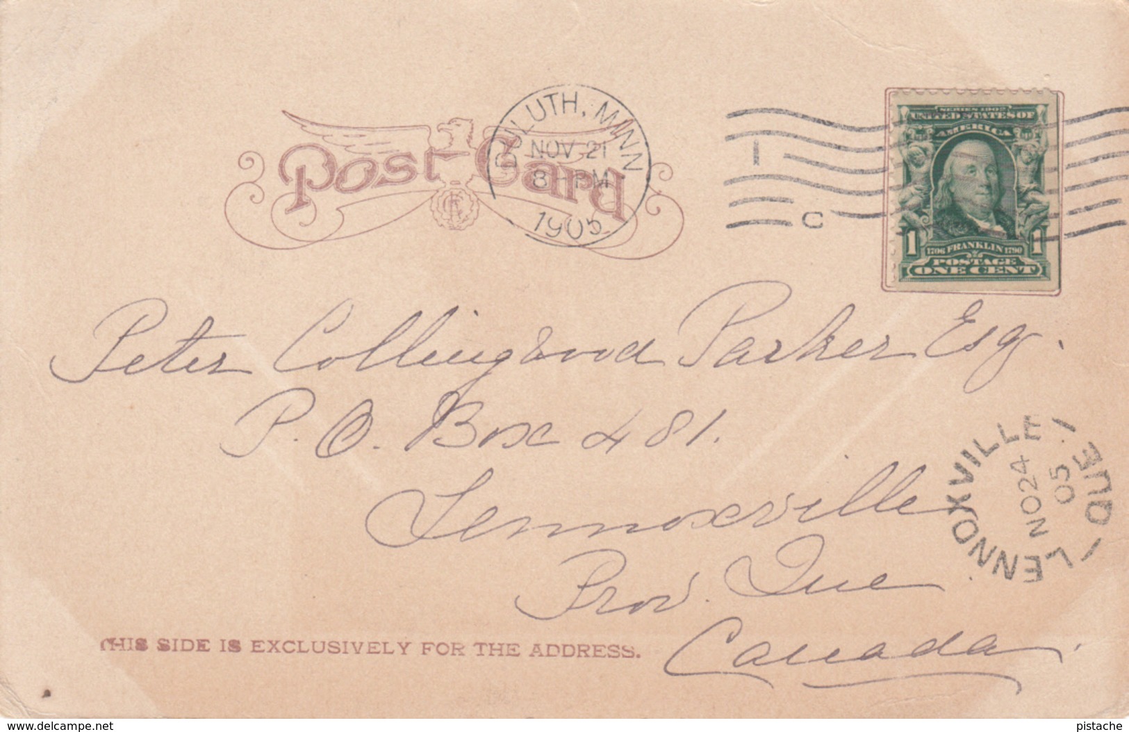 Antique Postcard 1905 - Fort Snelling Minnesota - Undivided Back - Stamp & Postmark - 2 Scans - St Paul