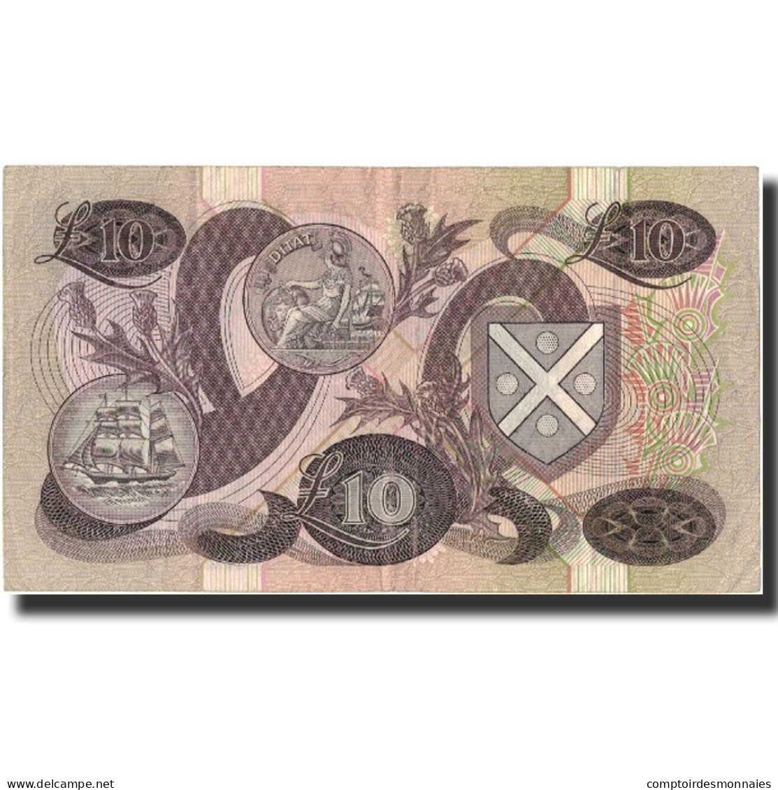 Billet, Scotland, 10 Pounds, 1987, 1987-08-06, KM:113c, TTB - 10 Pounds