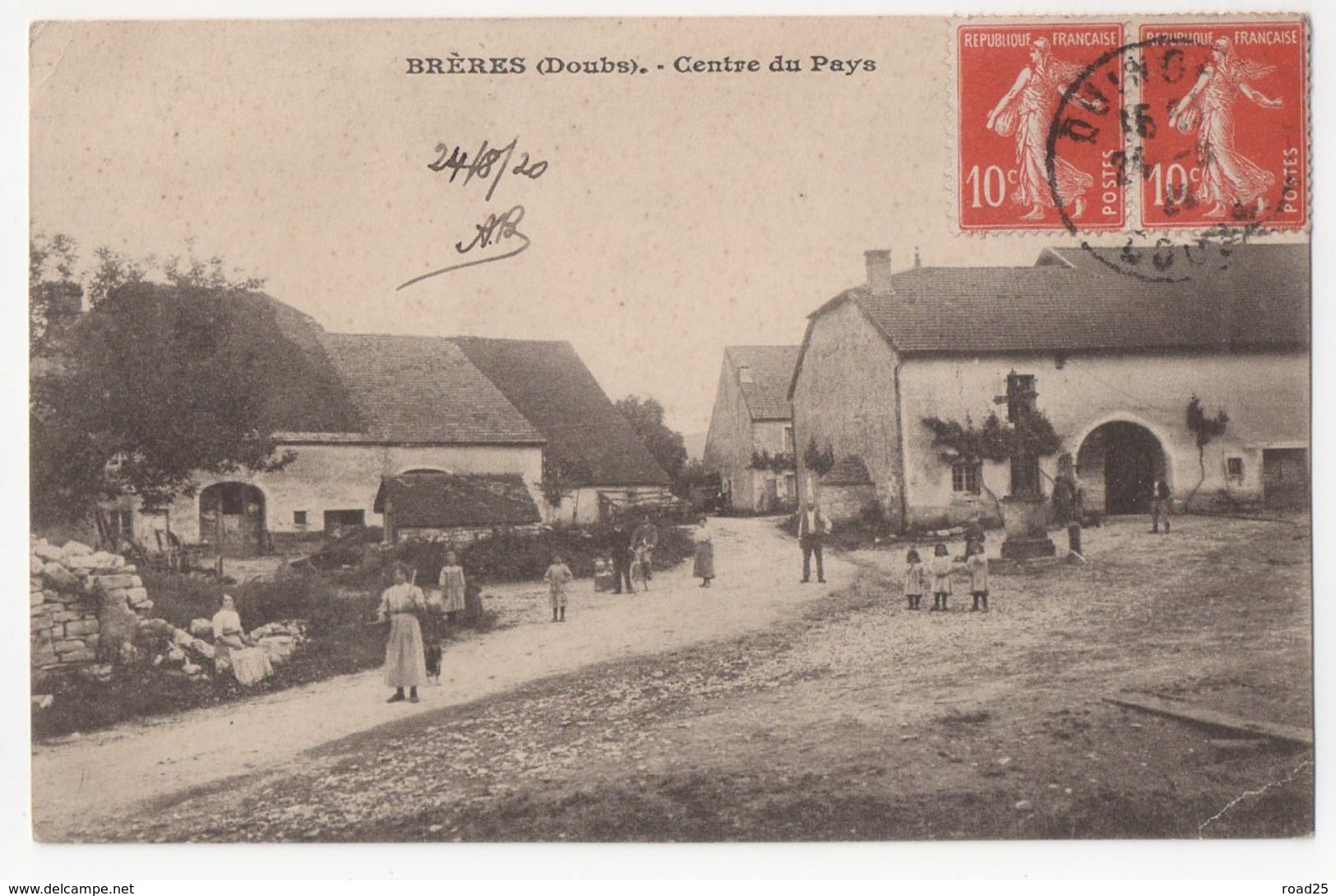 ( 25 ) Lot de 95 cartes postales anciennes du département du Doubs