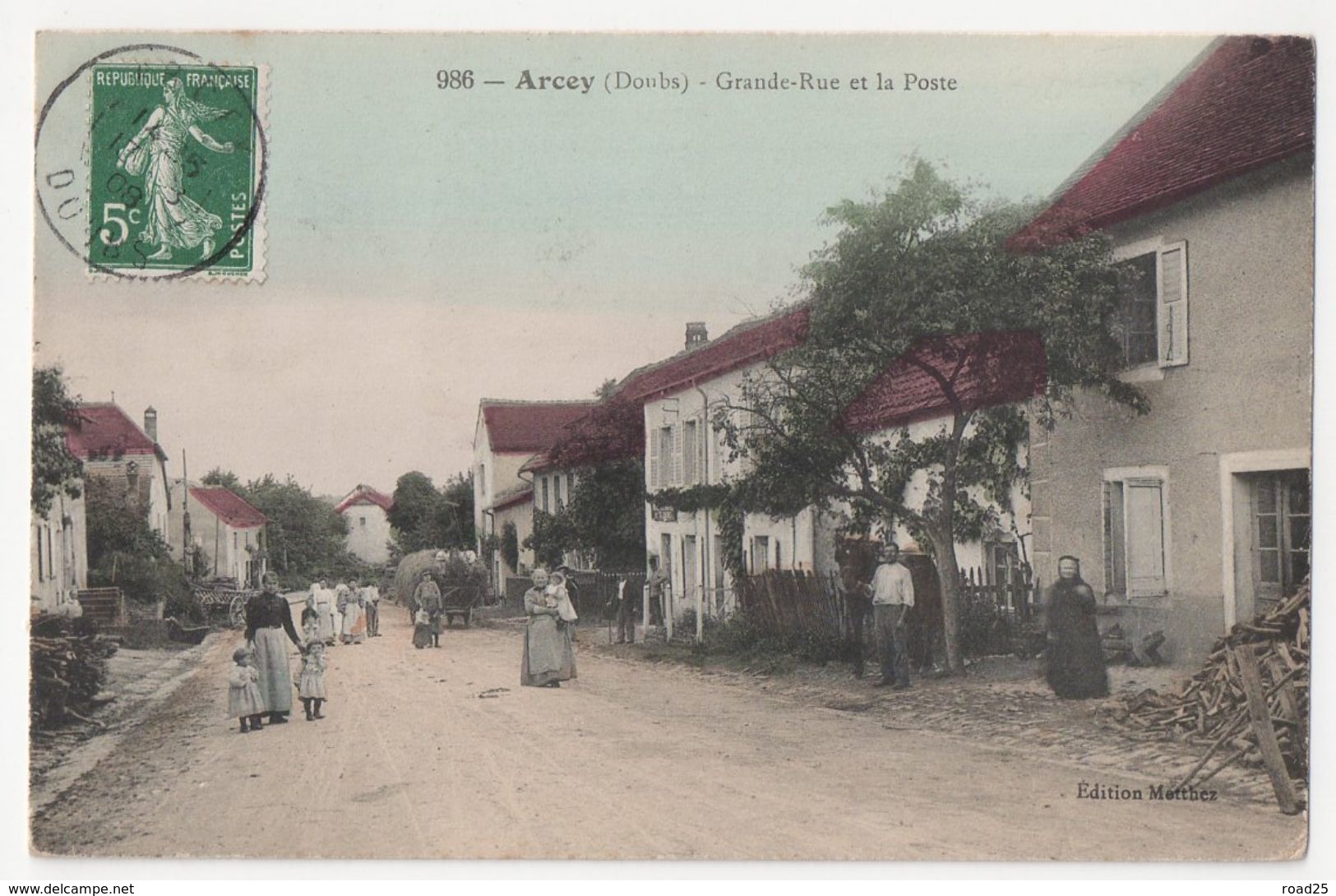 ( 25 ) Lot de 95 cartes postales anciennes du département du Doubs