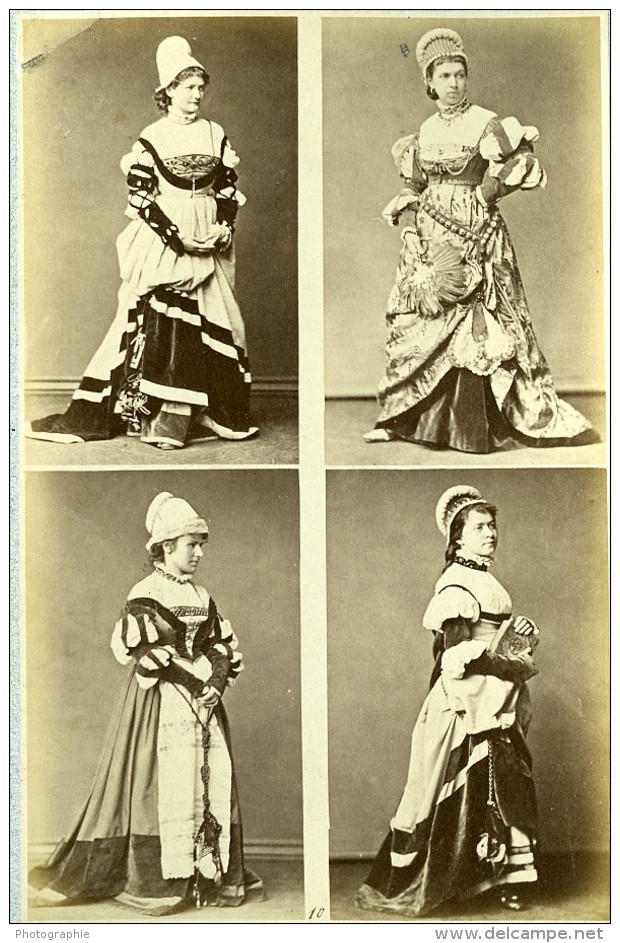 Mode Feminine Européenne Du XVIe Siécle Costumes Ancienne Photo Calavas 1890 - Old (before 1900)