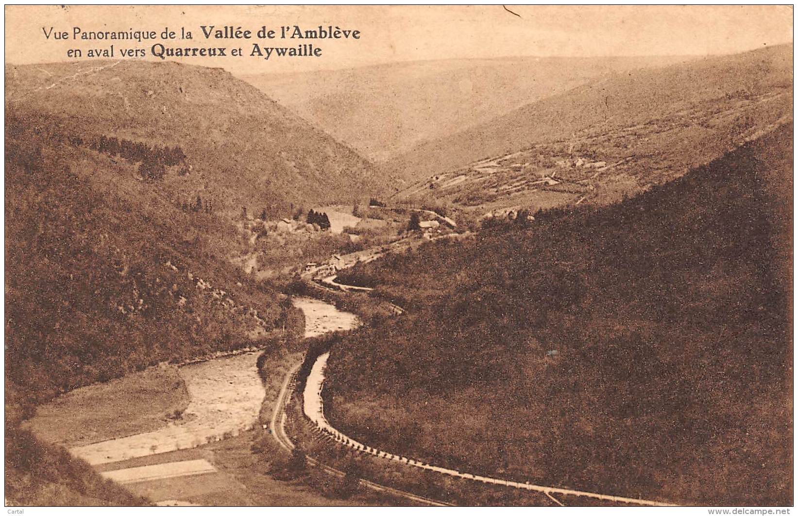 Vue Panoramique De La Vallée De L'Amblève En Aval Vers QUARREUX Et AYWAILLE - Aywaille
