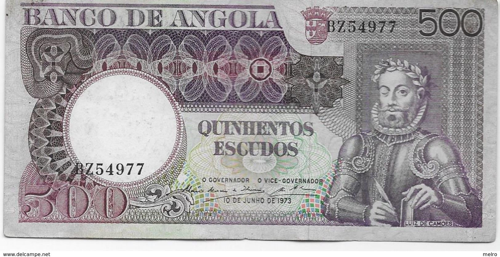 PORTUGAL / Angola -  500 Escudos  1973 - Angola