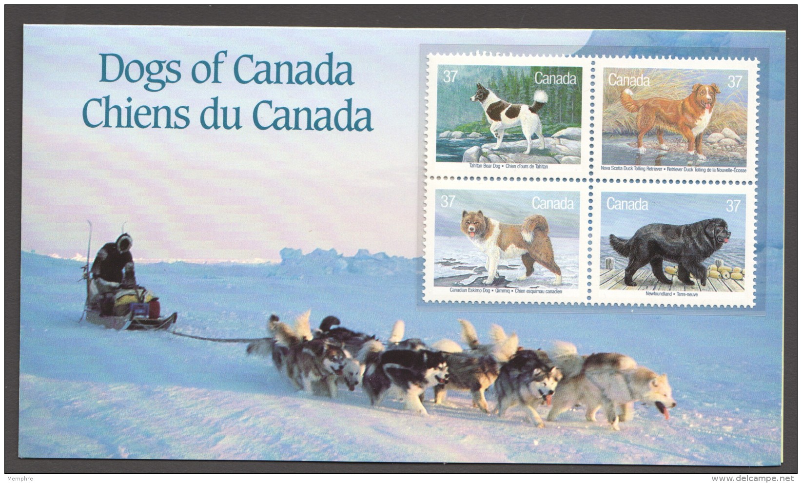 1988  Dogs Of Canada Sc 1217-20 MNH  In Presentation Pack - Neufs