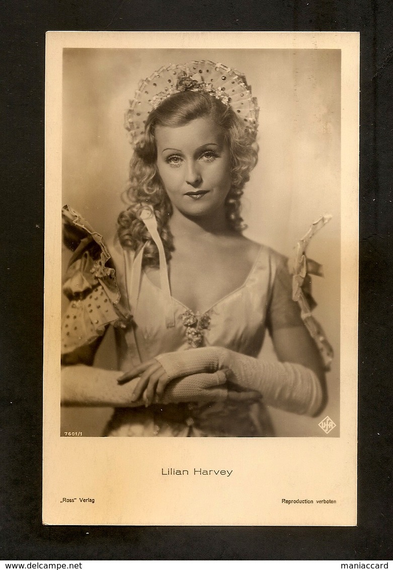 LILIAN HARVEY   POSTCARD VINTAGE FROM ROSS 1930s - Attori