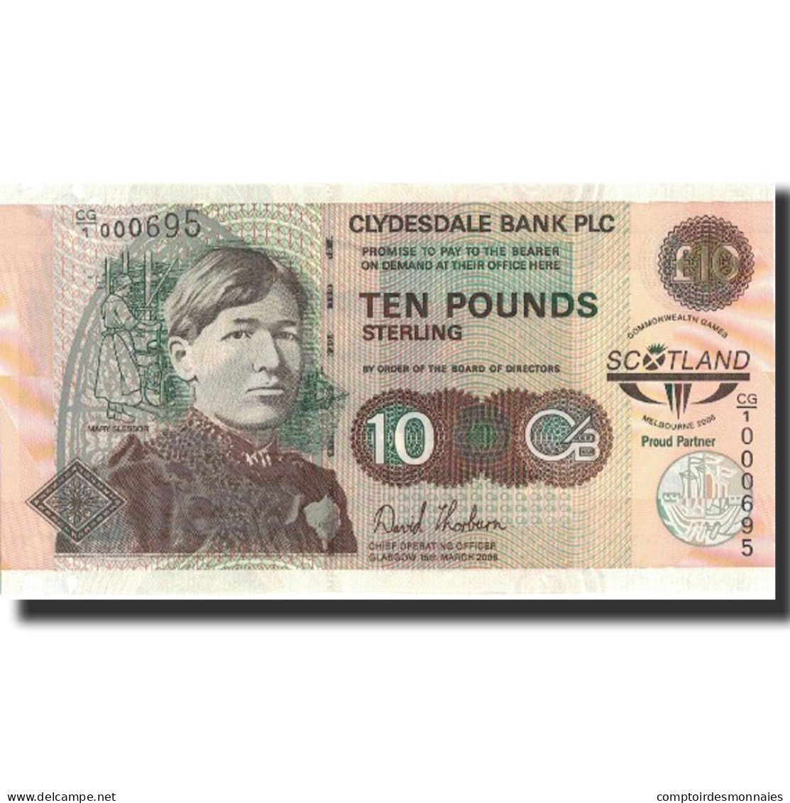 Billet, Scotland, 10 Pounds, 2006, 2006-03-15, KM:229E, SPL+ - 10 Pounds