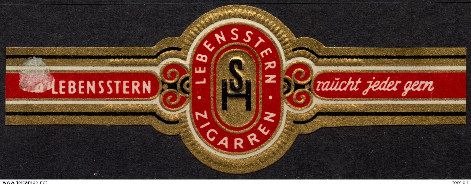 Germany / LEBENSTERN Zigarren - CIGAR Label Vignette - Etiketten