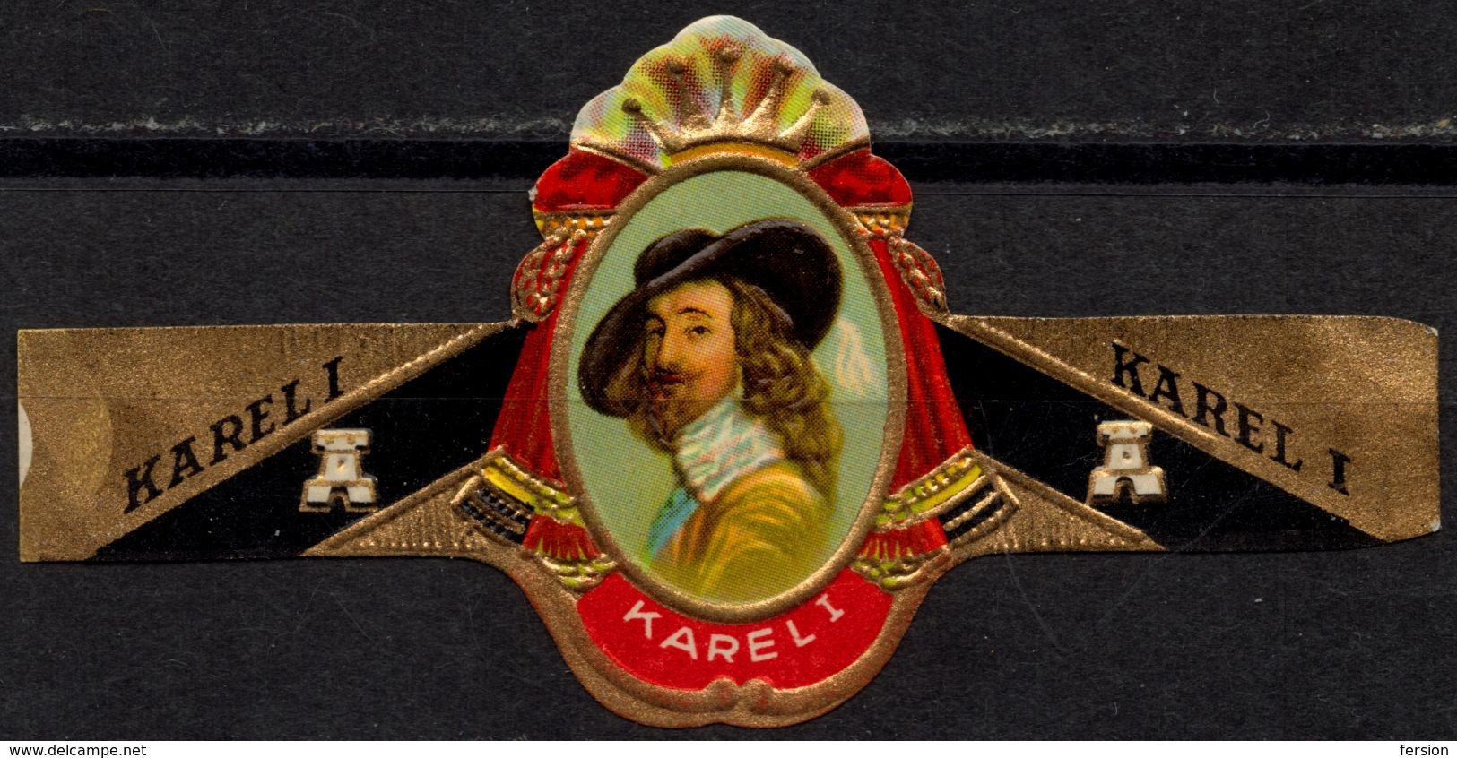 Netherlands / KAREL I - CIGAR Label Vignette - Etiketten