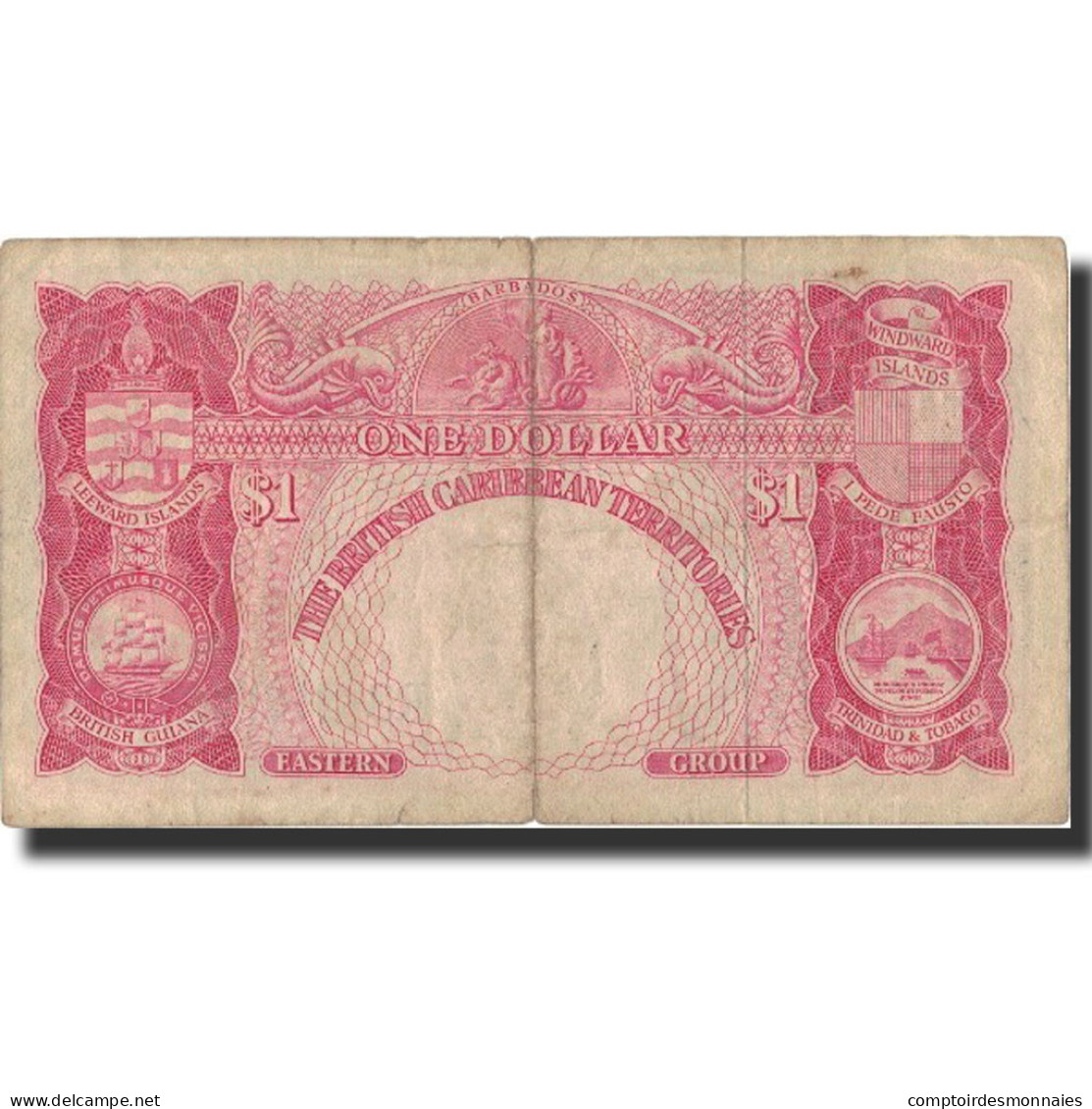 Billet, British Caribbean Territories, 1 Dollar, 1960, 1960-07-01, KM:7c, TB - East Carribeans