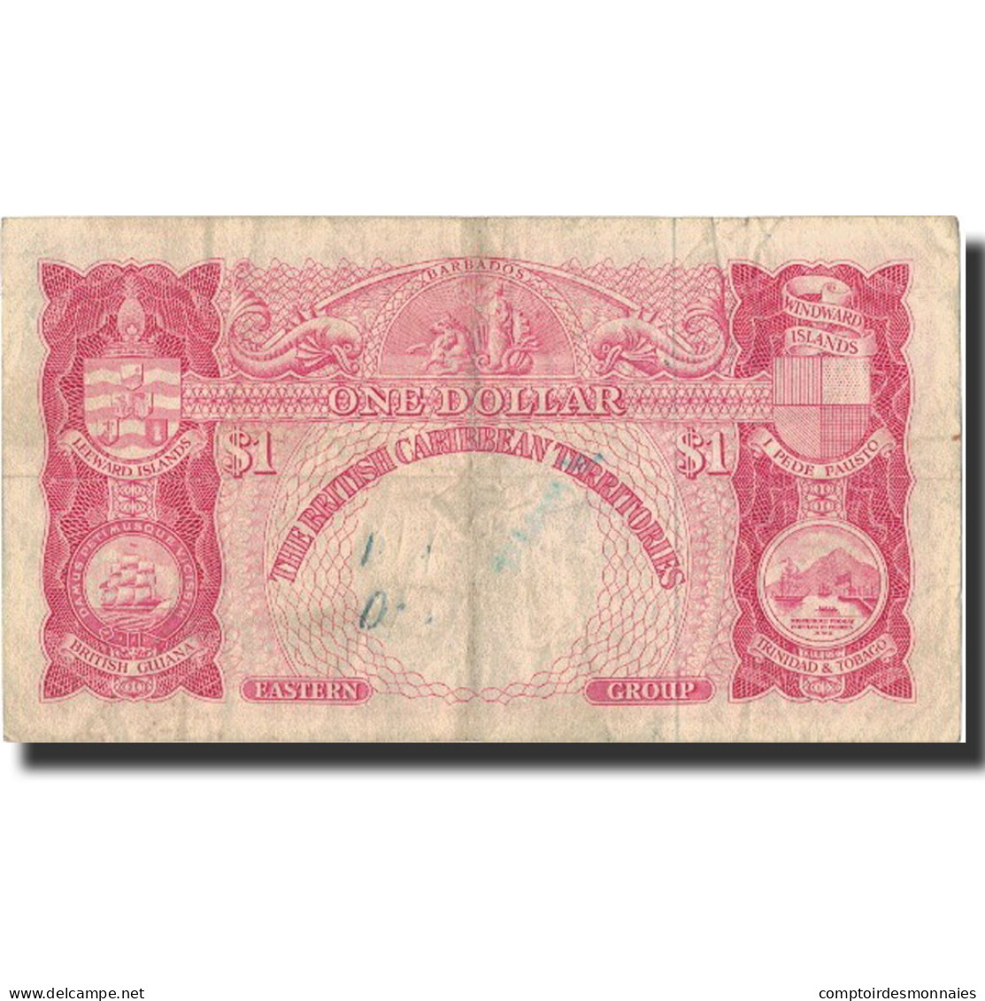 Billet, British Caribbean Territories, 1 Dollar, 1964, 1964-01-02, KM:7c, TB+ - East Carribeans