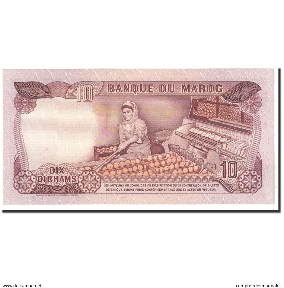 Billet, Maroc, 10 Dirhams, 1970, Undated, KM:57a, NEUF - Maroc