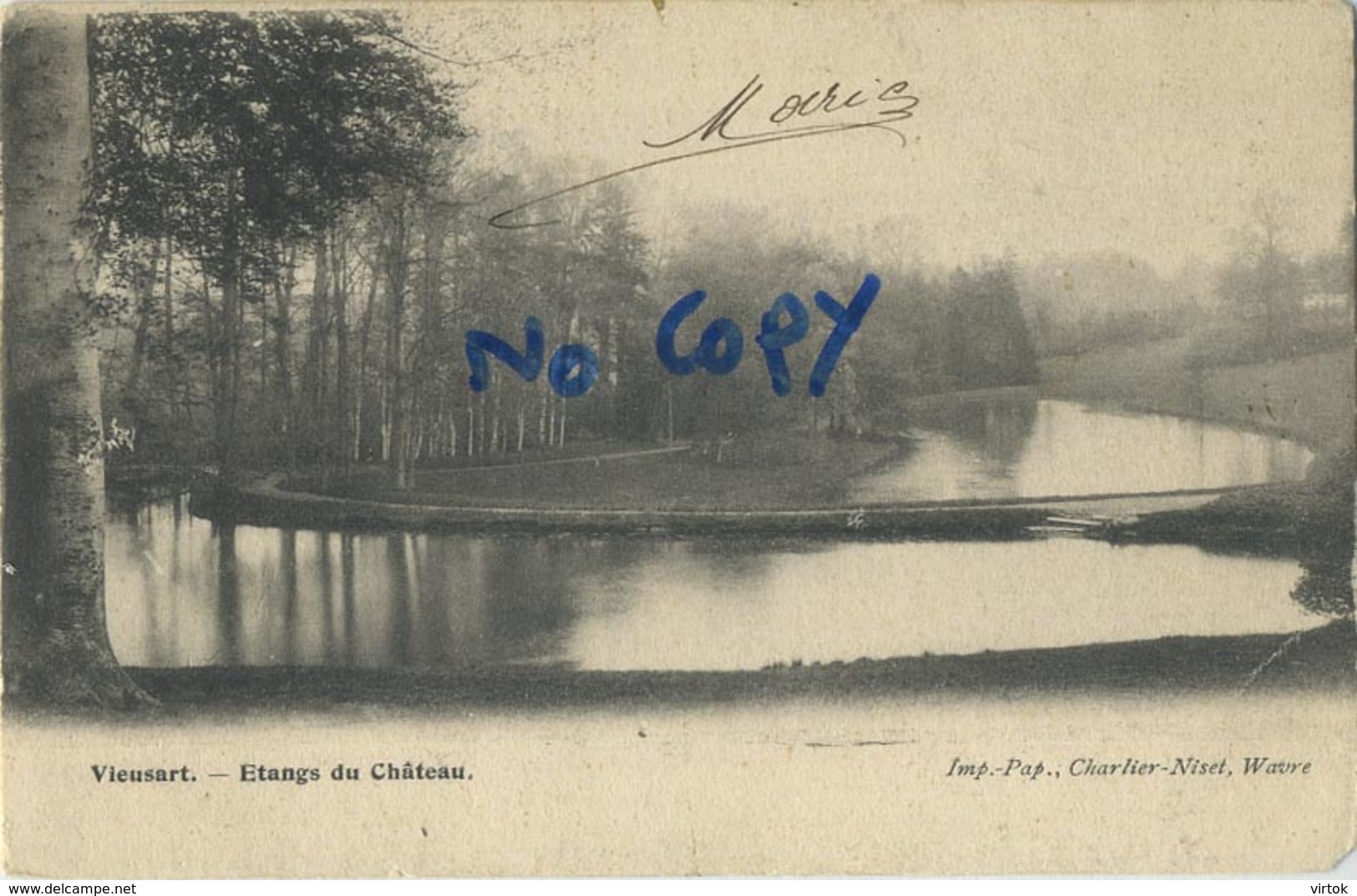 Vieusart : Etangs Du Chateau ( Bonlez - Gistoux- ... )  Ecrit 1903 Avec Timbre - Chaumont-Gistoux
