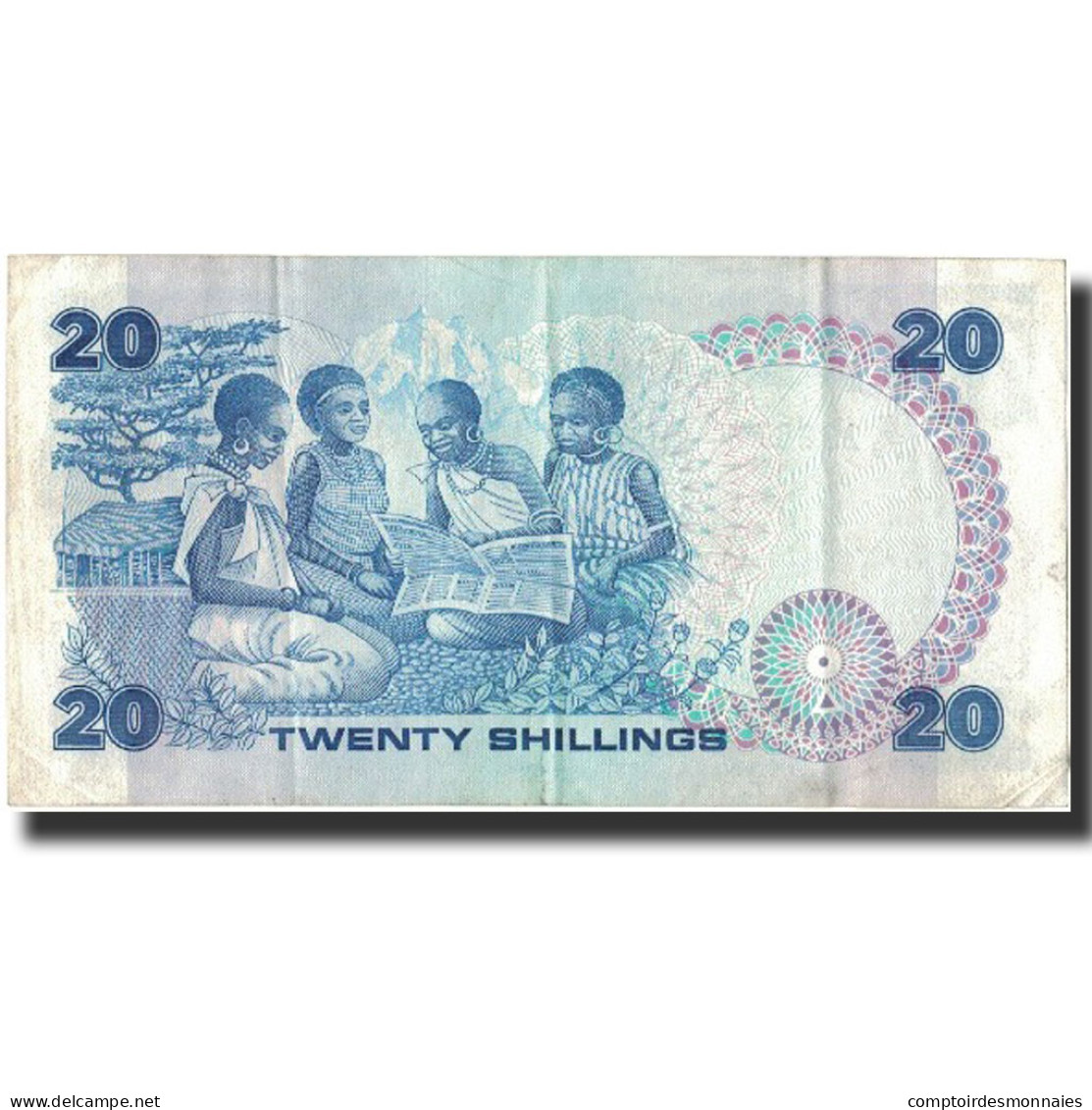 Billet, Kenya, 20 Shillings, 1986, 1986-09-14, KM:21e, TTB - Kenya