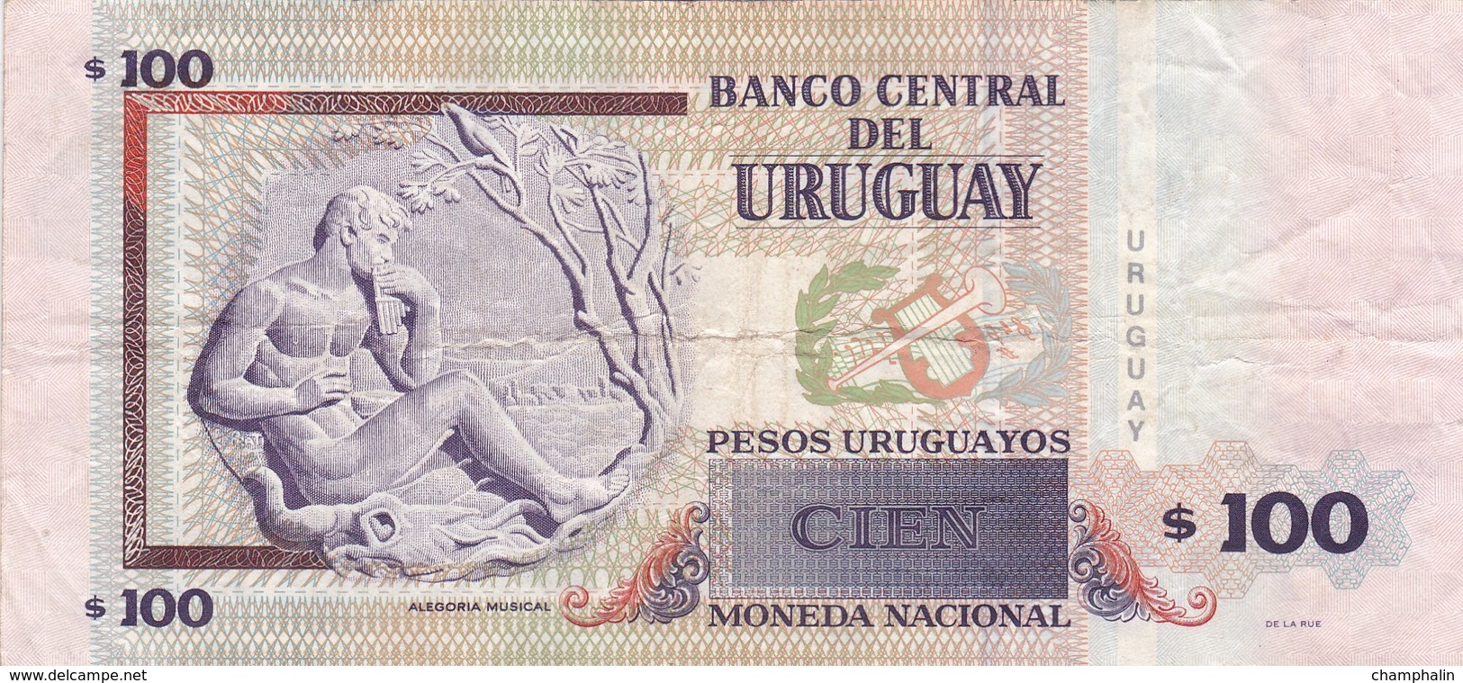 Uruguay - Billet De 100 Pesos - Eduardo Fabini - 2011 - Uruguay