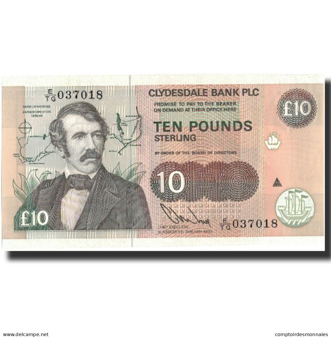 Billet, Scotland, 10 Pounds, 1993, 1993-01-05, KM:219b, NEUF - 10 Pounds