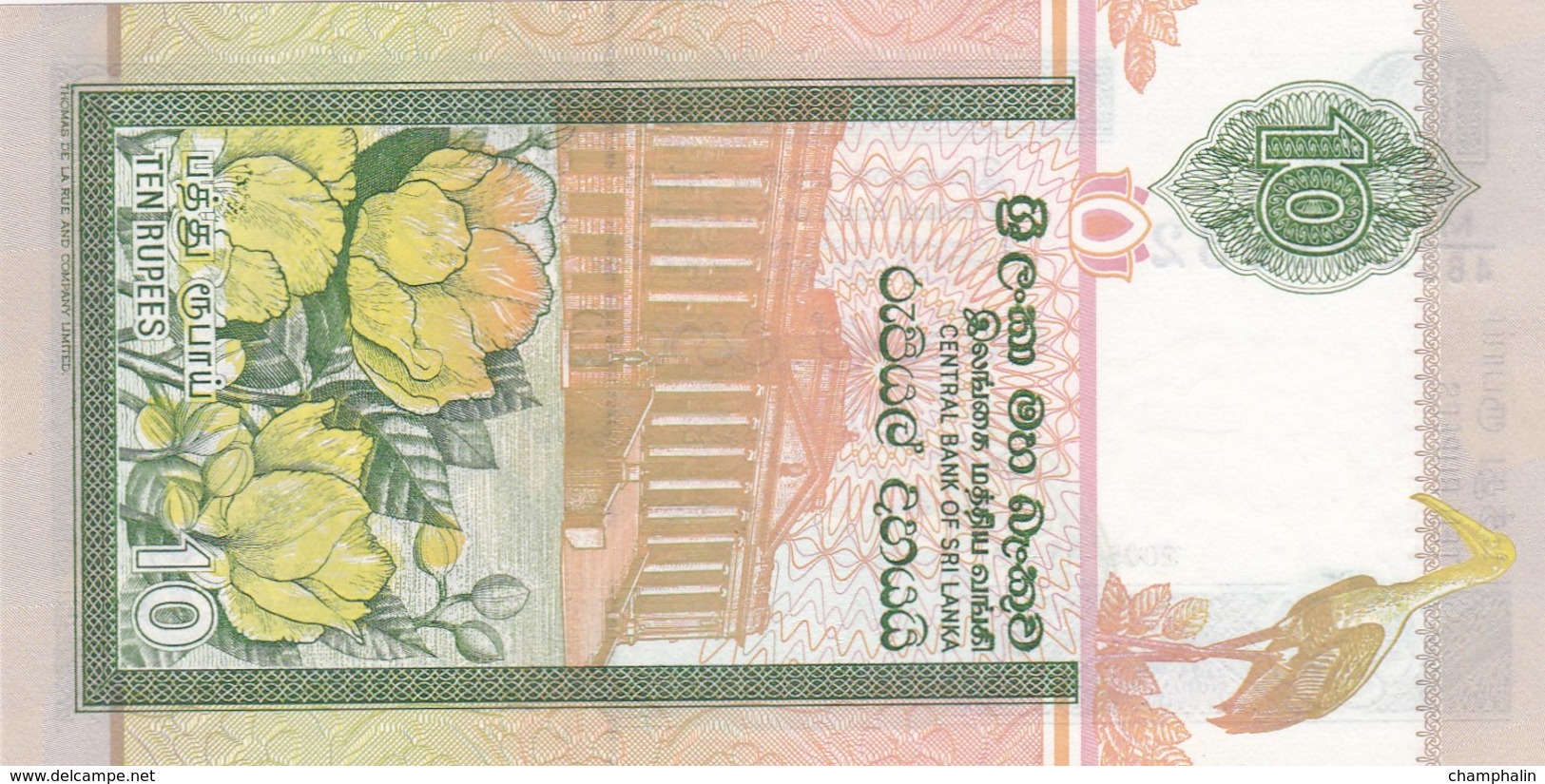 Sri Lanka - Billet De 10 Rupees - 19 Novembre 2005 - Neuf - Sri Lanka