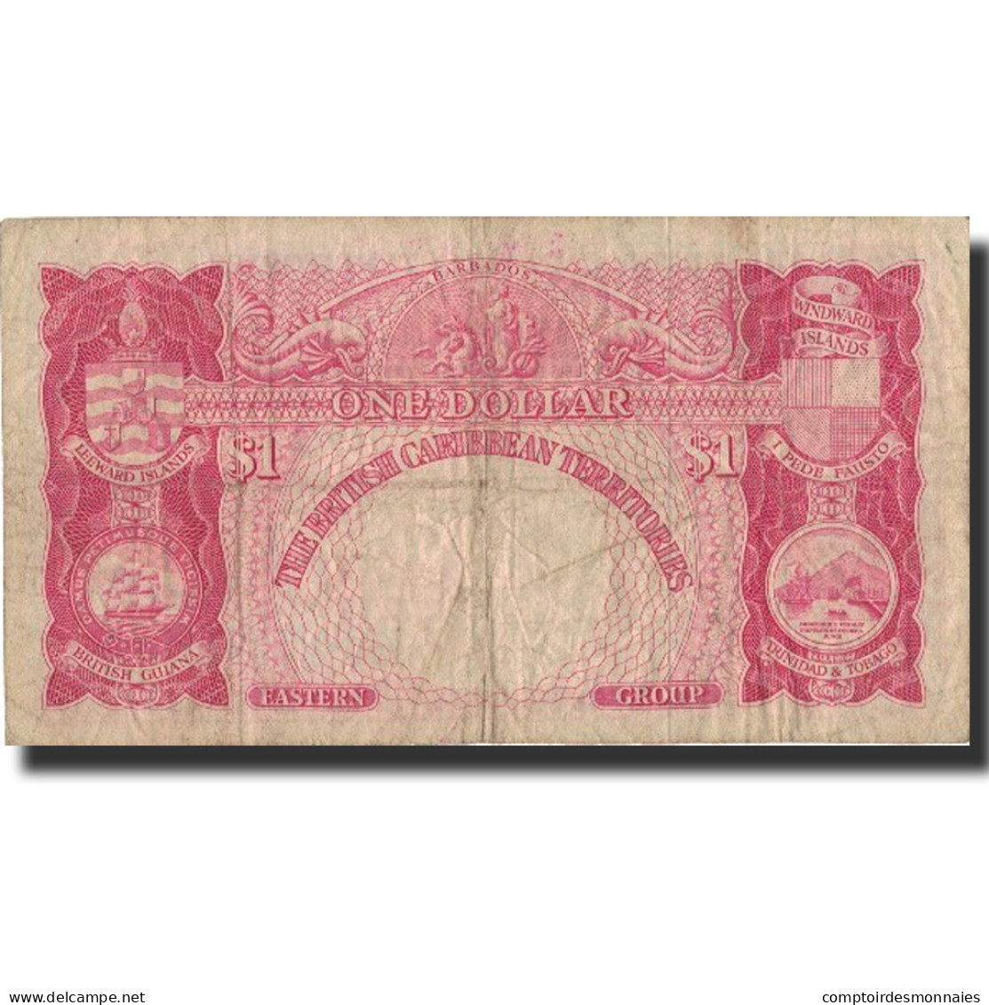 Billet, British Caribbean Territories, 1 Dollar, 1961, 1961-01-02, KM:7c, TB - Caraïbes Orientales