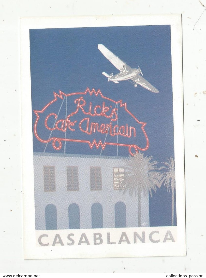 Cp , RICK'S CAFE AMERICAIN , Maroc , CASABLANCA , Vierge , Ed. King Posters 1983 - Caffé