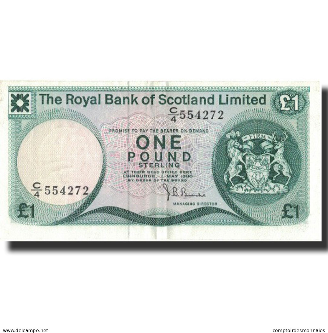 Billet, Scotland, 1 Pound, 1980, 1980-05-01, KM:336a, SUP - 1 Pound