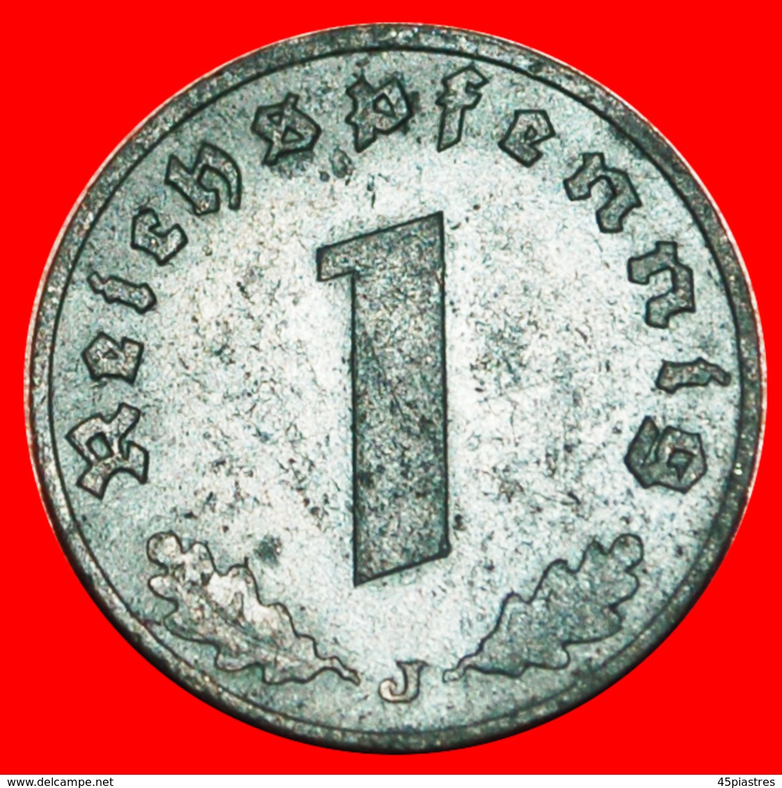 √ SWASTIKA: GERMANY ★ 1 PFENNIG 1940J! LOW START ★ NO RESERVE! Third Reich (1933-1945) - 1 Reichspfennig