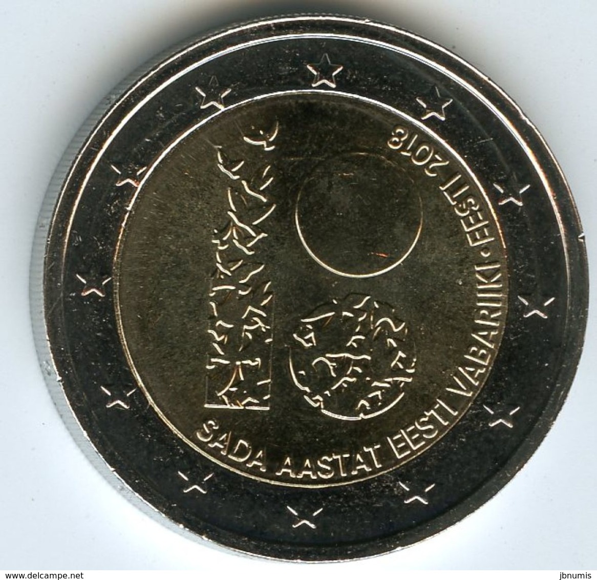 Estonie Estonia 2 Euro 2018 100 Ans De La République UNC - Estland