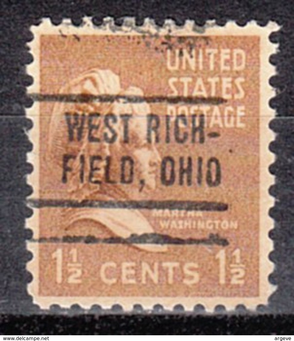 USA Precancel Vorausentwertung Preo, Locals Ohio, West Richfield 736 - Vorausentwertungen