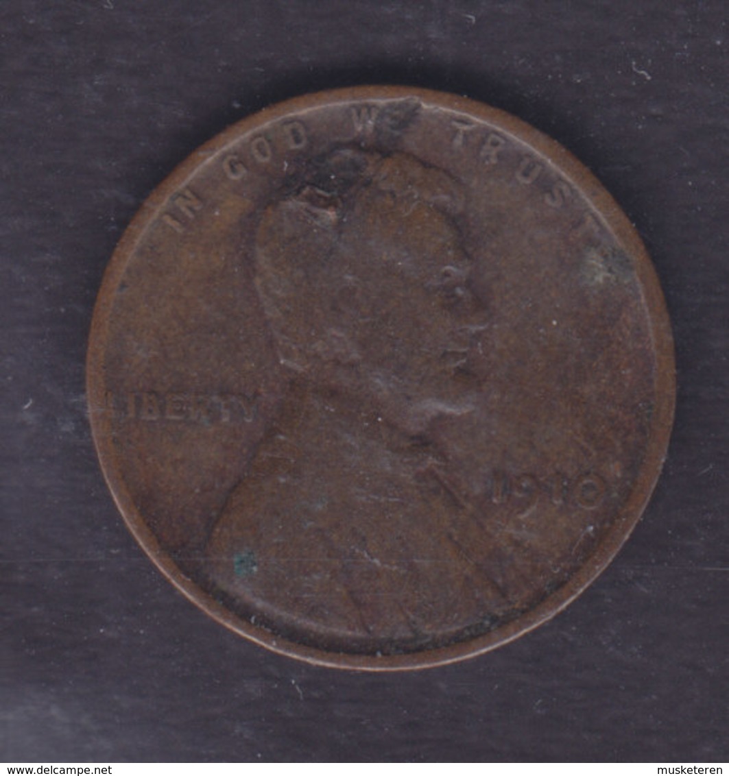 United States 1910 1 CENT Abraham Lincoln - 1909-1958: Lincoln, Wheat Ears Reverse