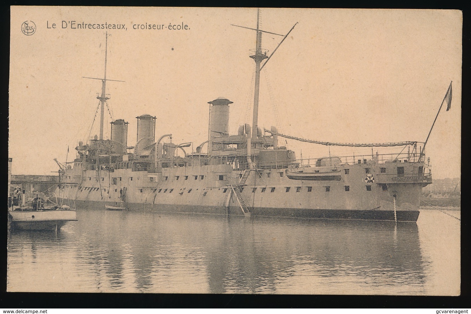 ZEEBRUGGE - LIGUE MARITIME BELGE -  LE D'ENTRECASTEAUX , CROISEUR ECOLE - Zeebrugge