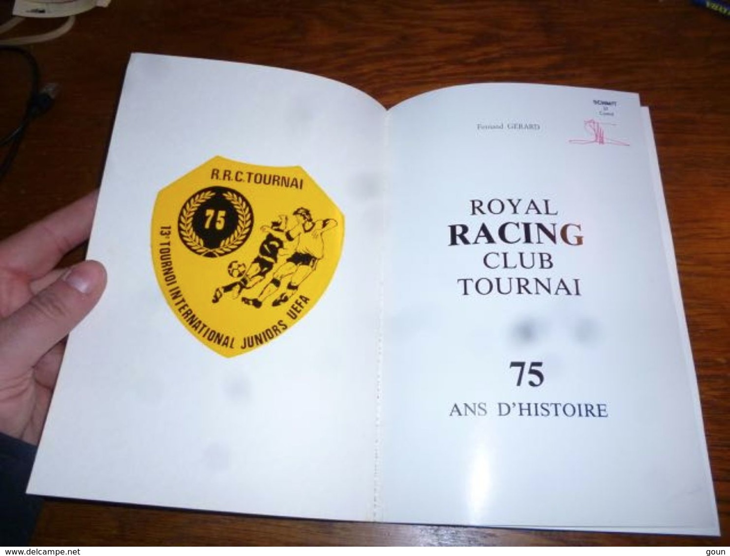 CB5 Tournai Football Royal Racing Tournai 1908 1983 Nbses Photos 160 Pages - Boeken