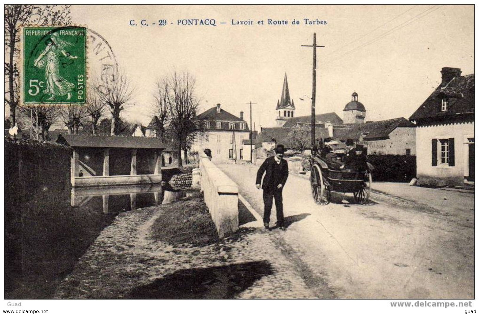 PONTACQ - LAVOIR ET ROUTE DE TARBES - Pontacq