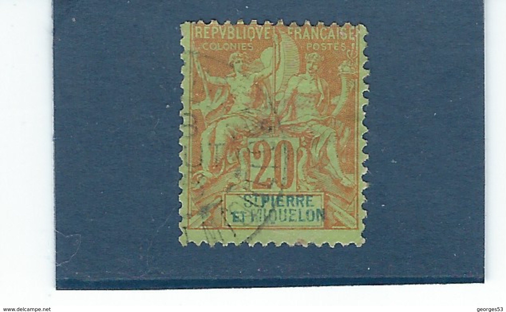 France St Pierre Miquelon  N° 65  O     Val YT :  30,00 € - Used Stamps