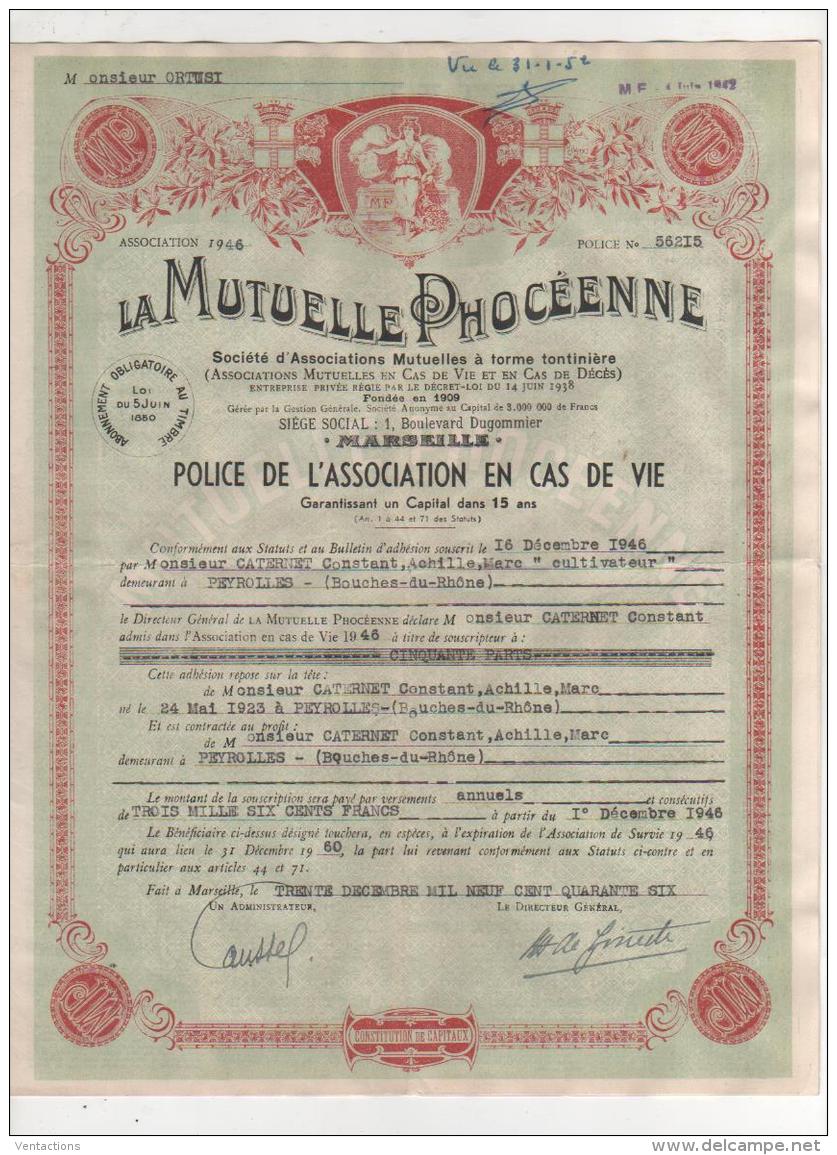 13-MUTUELLE PHOCEENNE. Voir Texte. DECO - Other & Unclassified