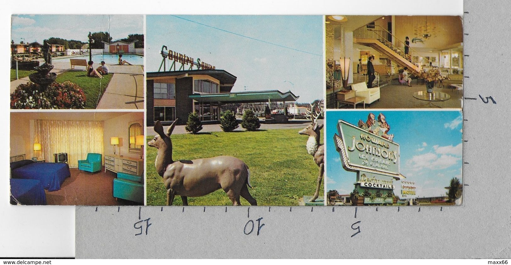 CARTOLINA VG STATI UNITI - UTICA - Country Squire Motel - 10 X 21 - ANN. 1966 - Utica