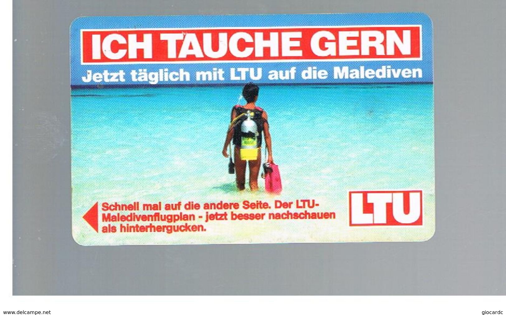 GERMANIA (GERMANY) -  1998 - LTU, DIVER   - RIF.   137 - Publicité