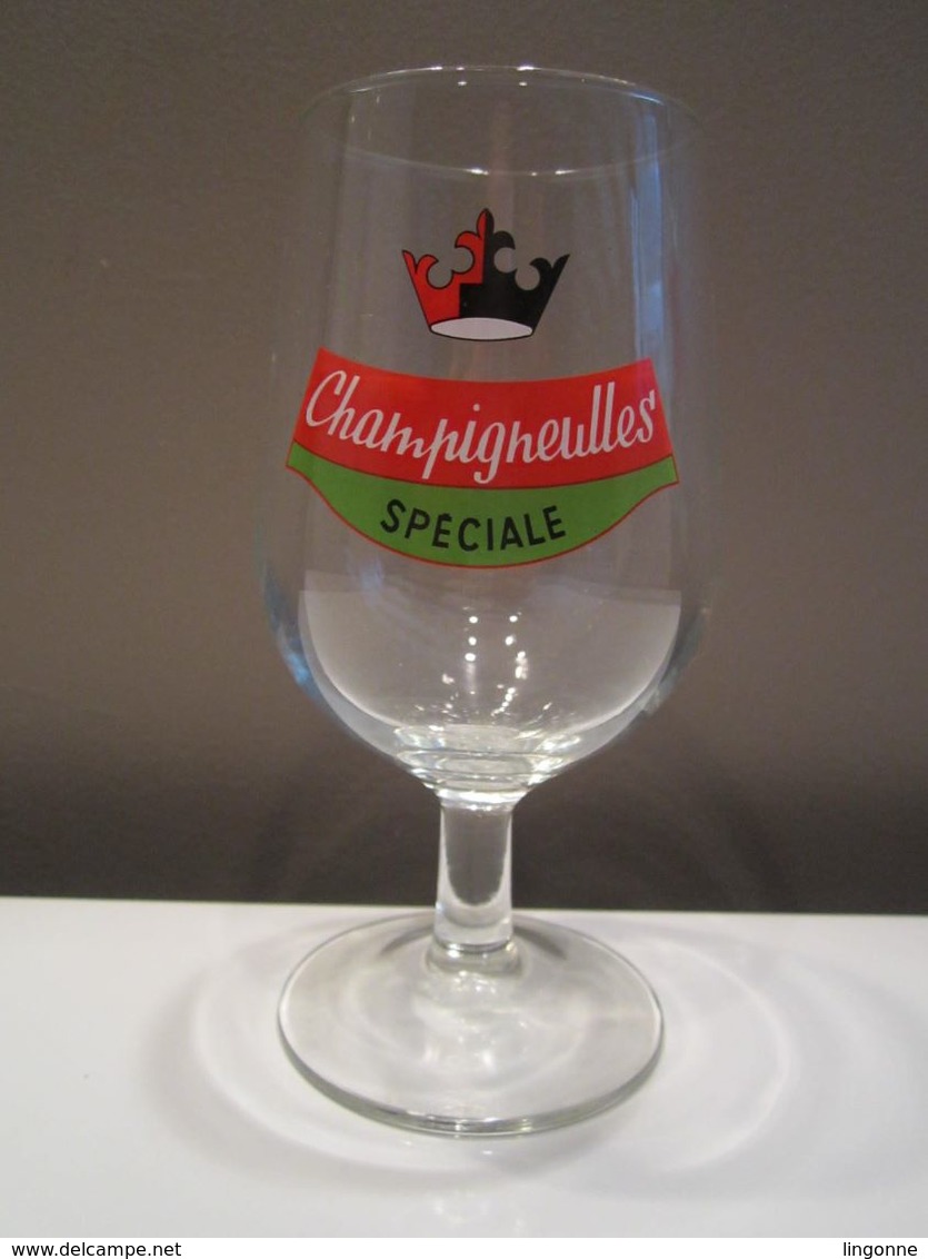 VERRE BIERE A PIED CHAMPIGNEULLES SPECIALE Hauteur 15 Cm Diametre 6 Cm (voir Photos) - Glasses