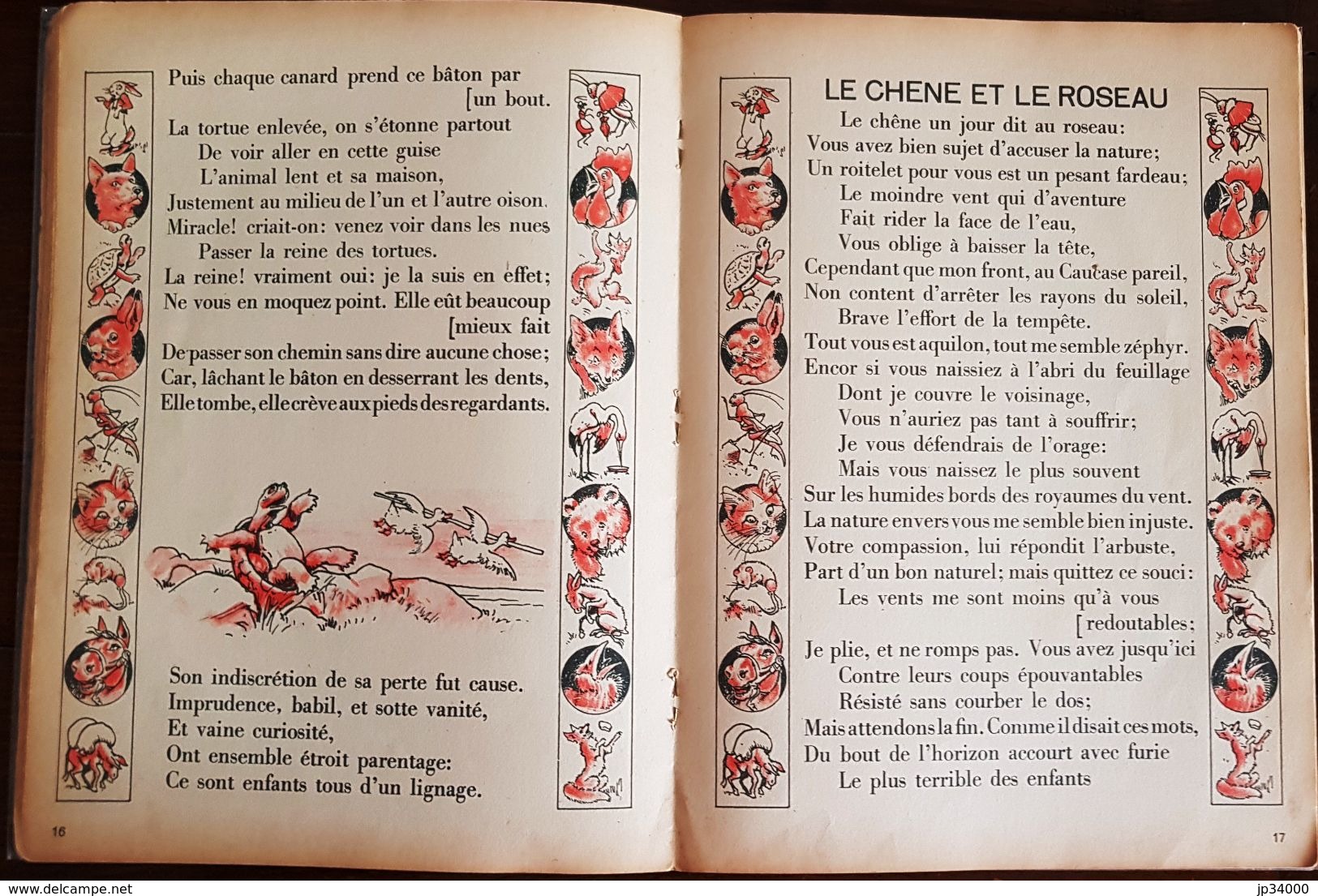 FABLES DE LA FONTAINE avec de nombreuses illustrations