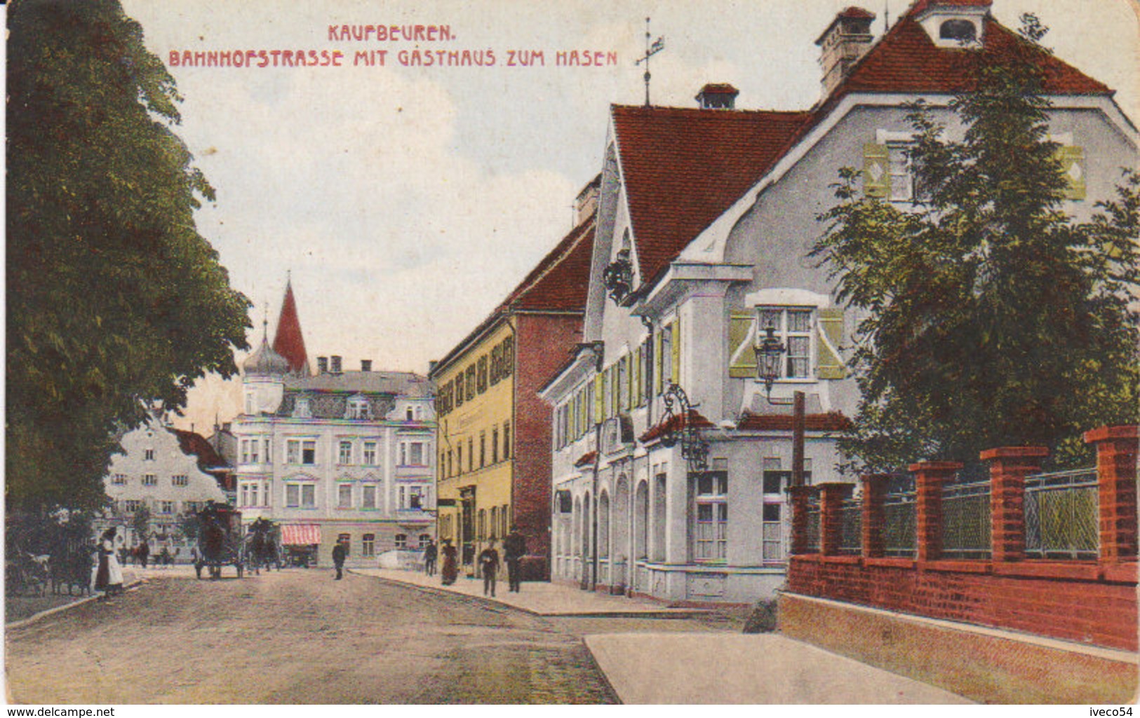 Kaufbeuren " Bahnhofstrasse Mit Gasthaus Zum Hasen - Kaufbeuren