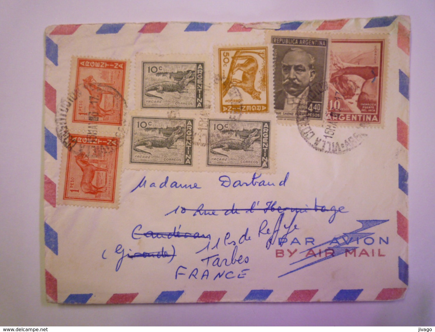 LETTRE Au Départ DARGENTINE à Destination De TARBES   1961    - Storia Postale