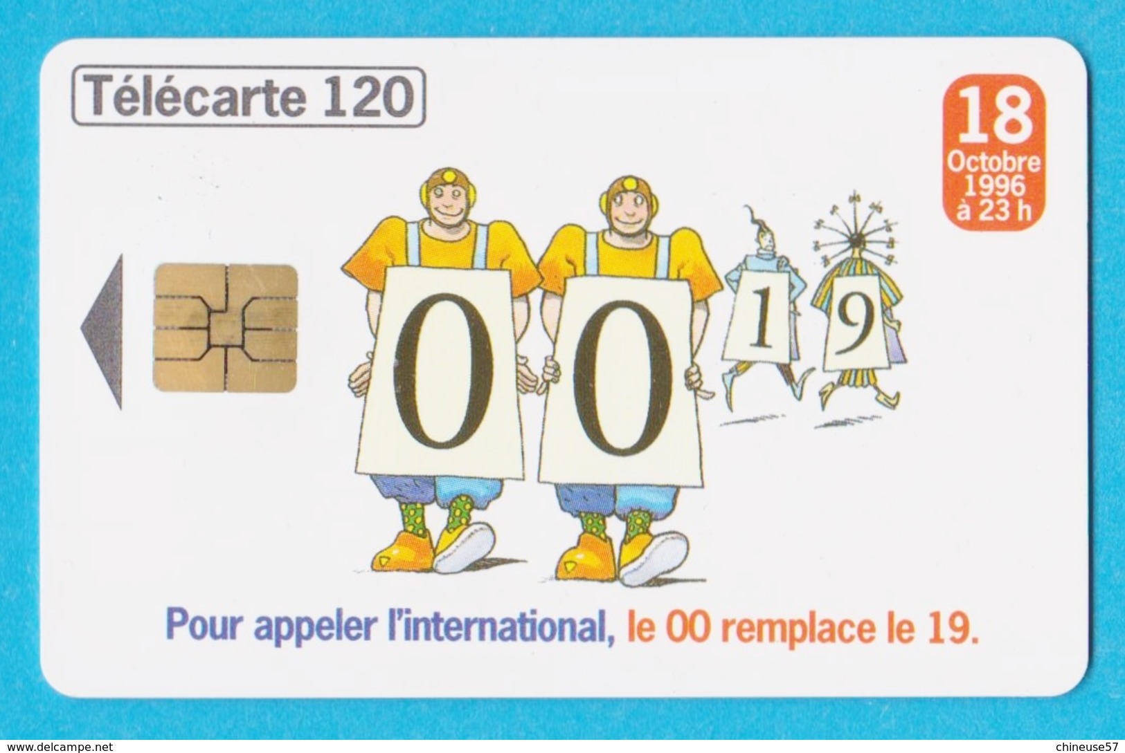 Télécarte 120 Pour Appeler L'international,le 00 Remplace Le 19 - 120 Units