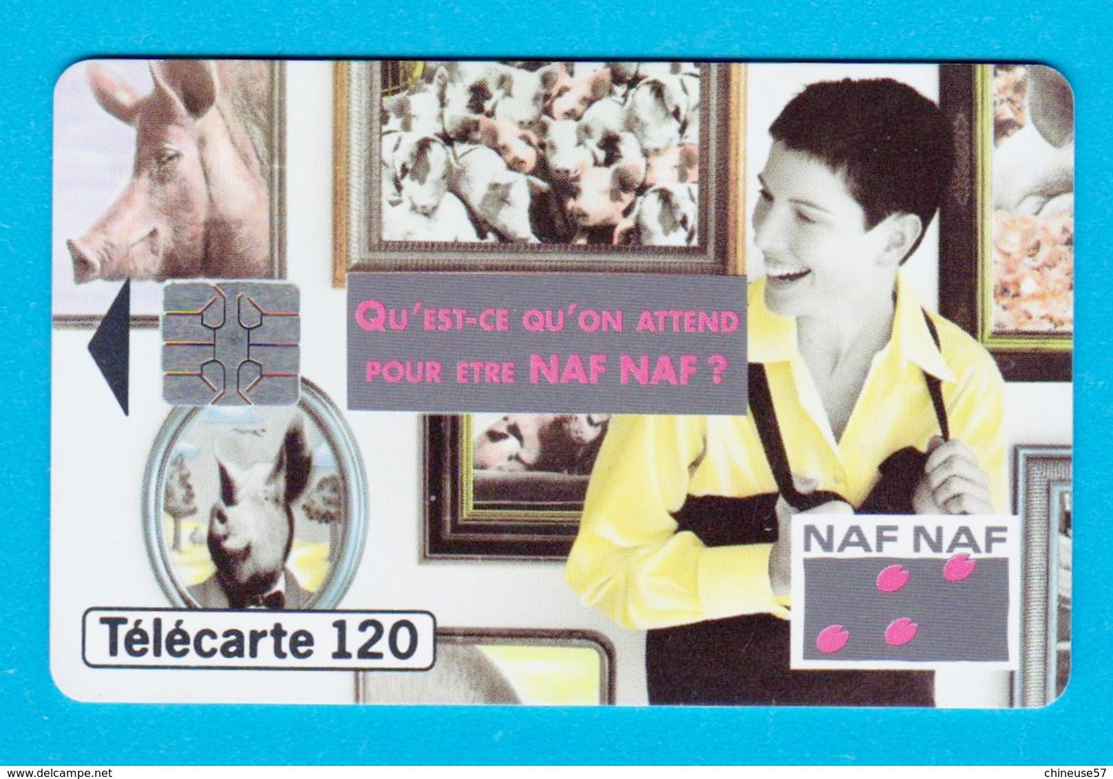 Télécarte 120 Naf Naf Mode Vetements Cochon - 120 Unités 