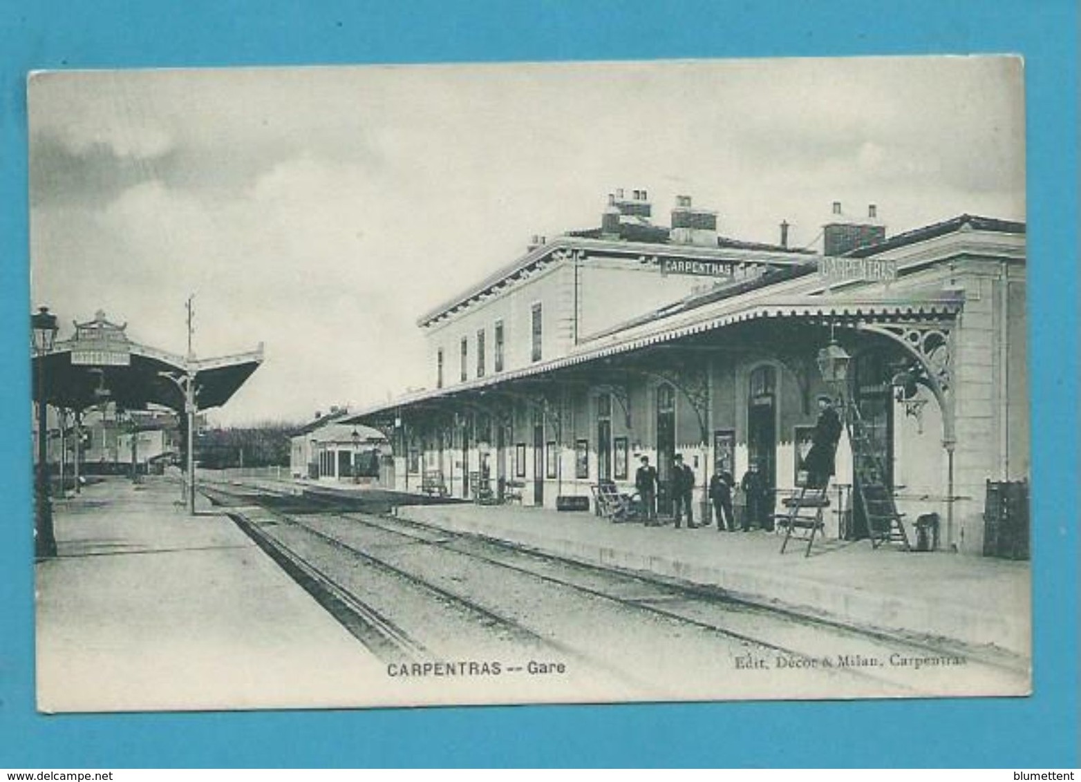 CPA - Chemin De Fer La Gare De CARPENTRAS 84 - Carpentras