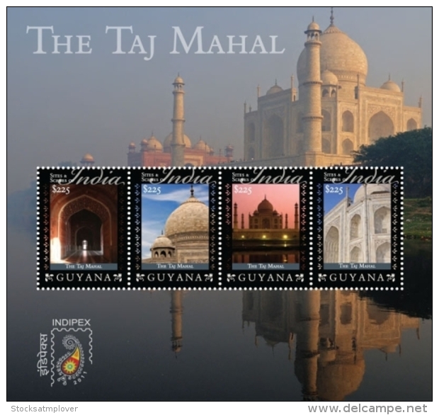 Guyana Sites And Scenes Of India Taj Mahal  I201802 - Guyana (1966-...)