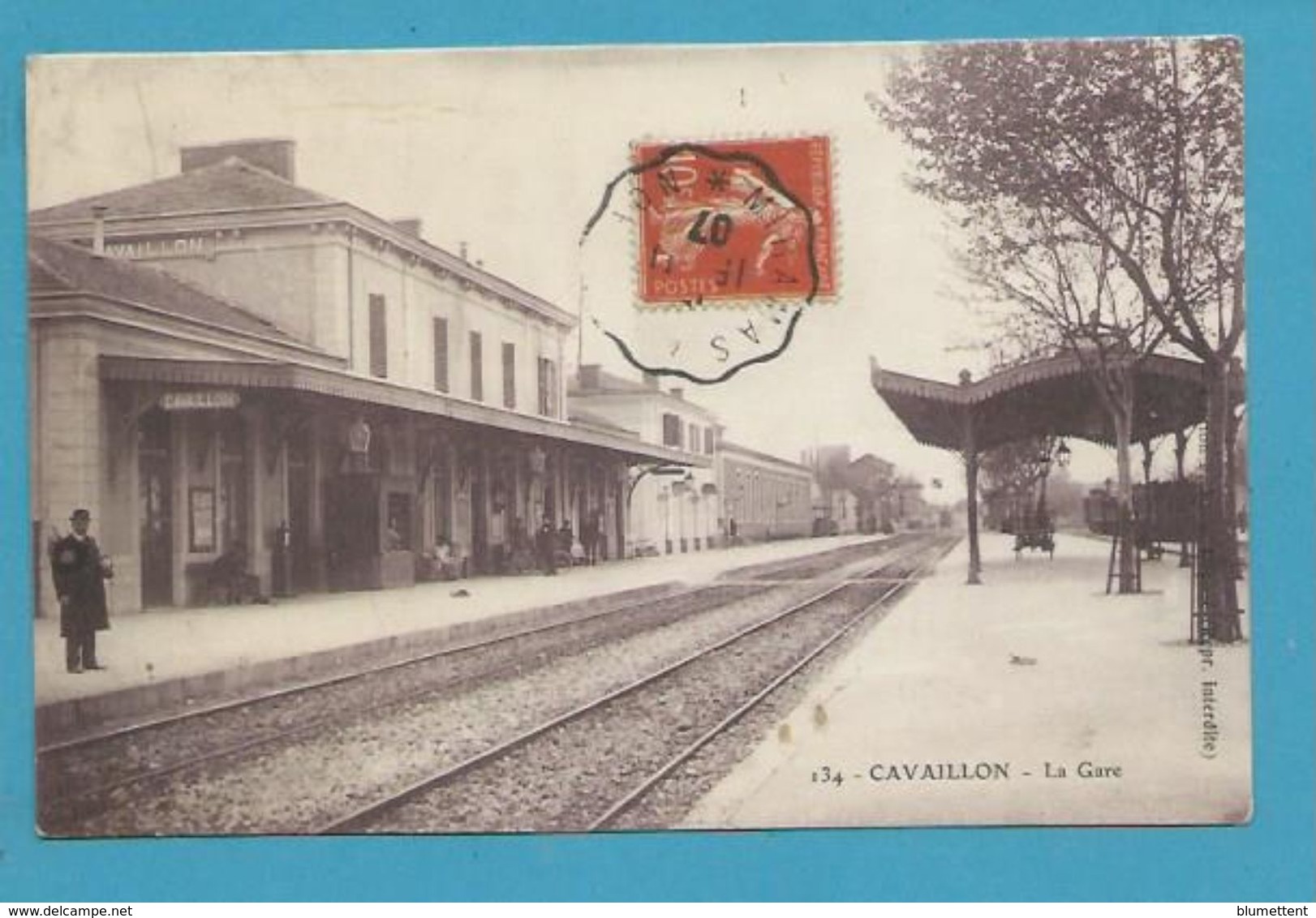 CPA 134  - Chemin De Fer La Gare De CAVAILLON 84 - Cavaillon