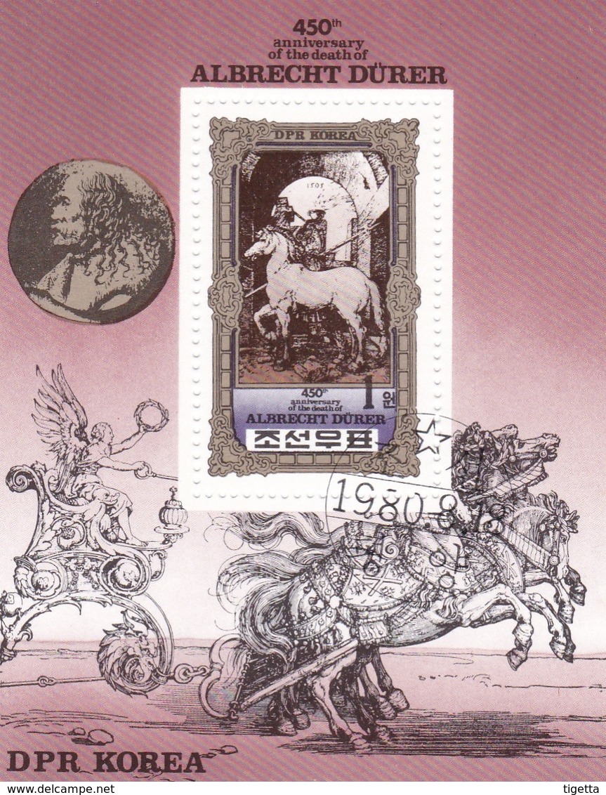 COREA  450° ANNIVERSARY OF THE DEATH OF ALTRECHT DURER 1980 - Korea, North