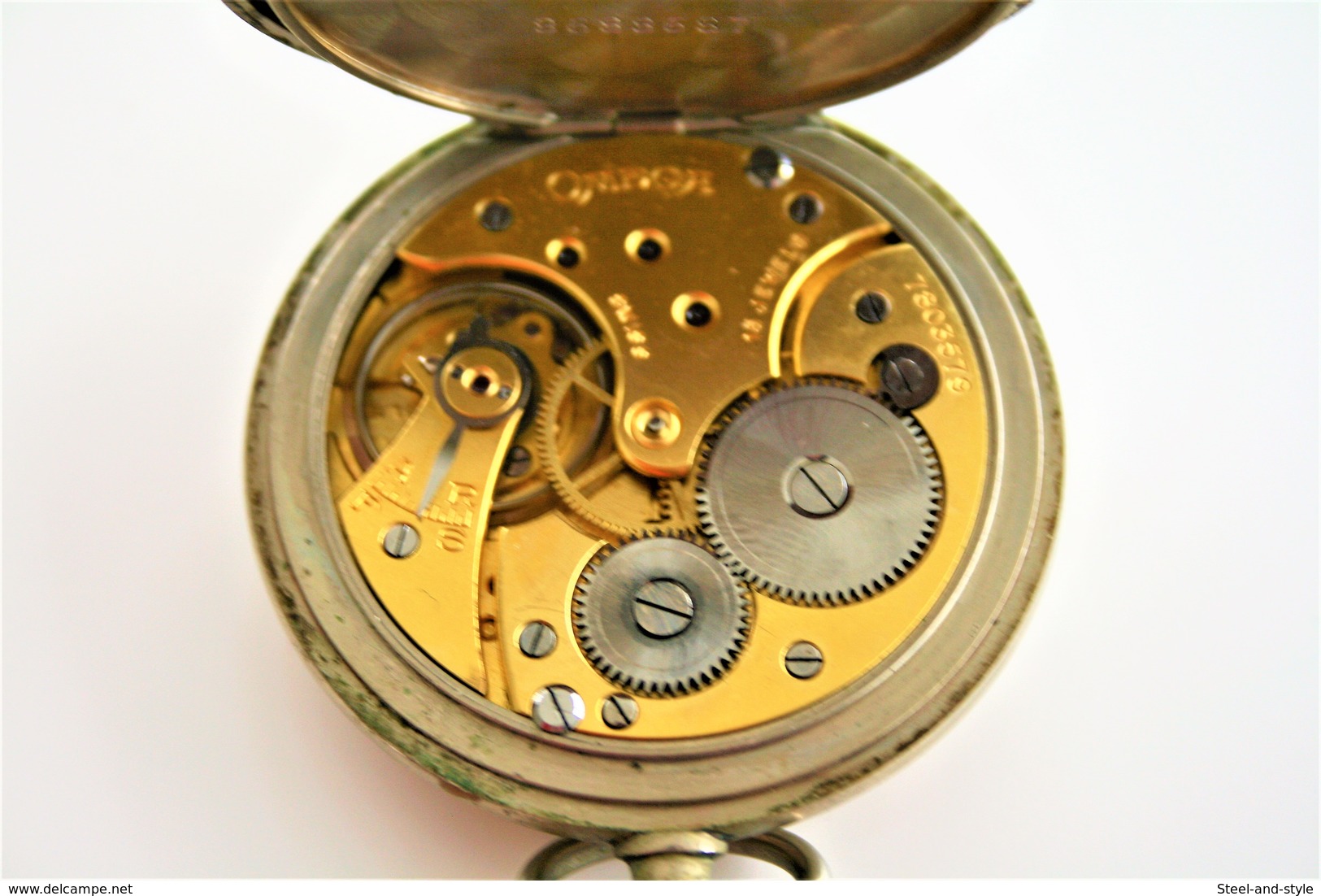 watches : OMEGA HAND WIND VINTAGE MEN POCKET WATCH - 7803579 - original - running - excelent condition