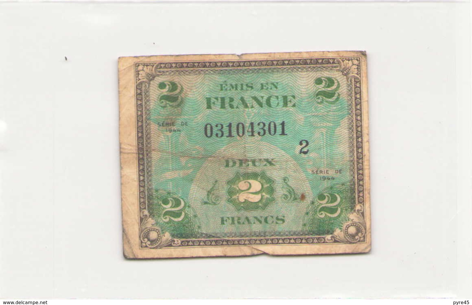 France Billet De 2 Francs , 1944 - Non Classificati