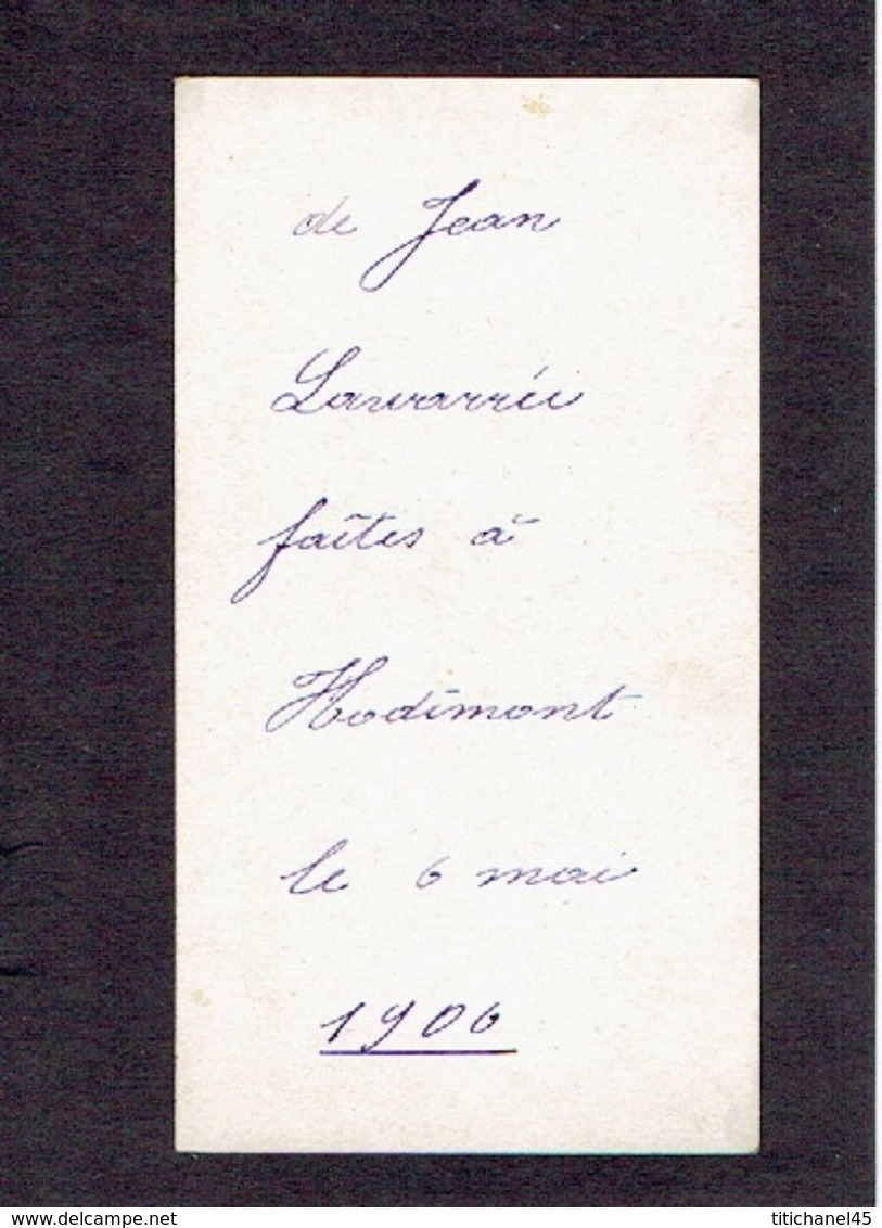 Image Pieuse Souvenir Première Communion De Jean LAWARREE à HODIMONT En 1906 - Santini