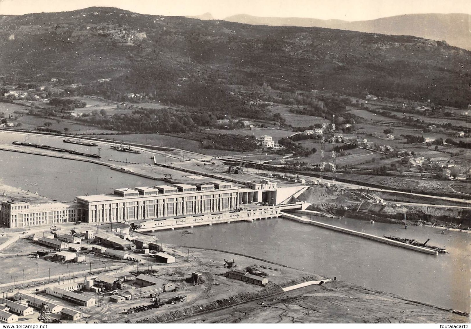 CPSM 26 CHUTE DE DONZERE-MONDRAGON L USINE ANDRE BLONDEL VUE D AVAL  Grand Format 15 X 10,5 - Donzere