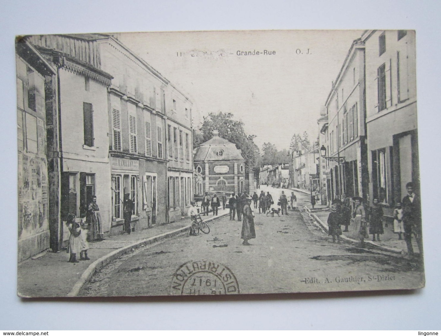 1917 EURVILLE Grande Rue Cachet Militaire TRESOR ET POSTES "20" 9e BATAILLON 87e INFANTERIE 35e Cie Secteur 20B - Autres & Non Classés