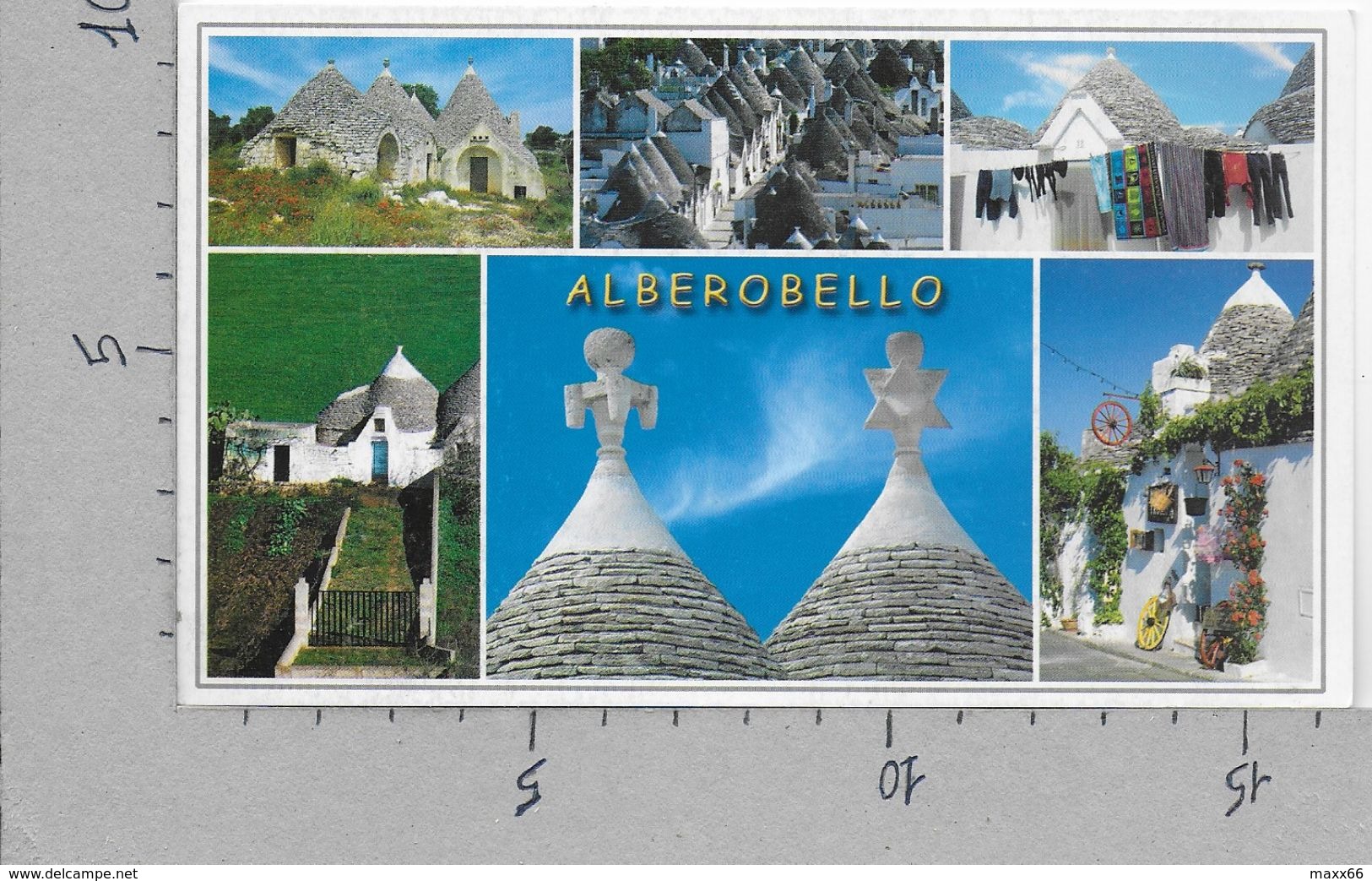 CARTOLINA NV ITALIA - ALBEROBELLO (BA) - Trulli - Vedutine - 10 X 16 - Bari